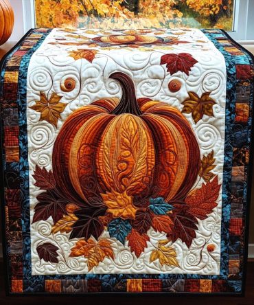 Maple Whisper Quilted Table Runner