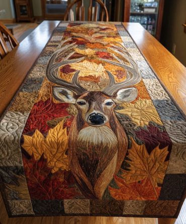 Maple Crown Quilted Table Runner