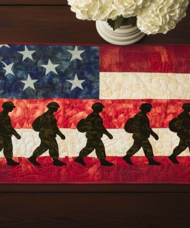 Marching For Freedom Quilted Table Runner