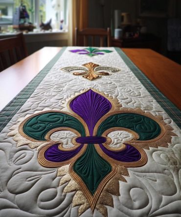 Mardi Glow Quilted Table Runner