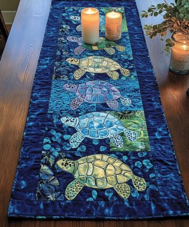 Marine Magic Quilted Table Runner