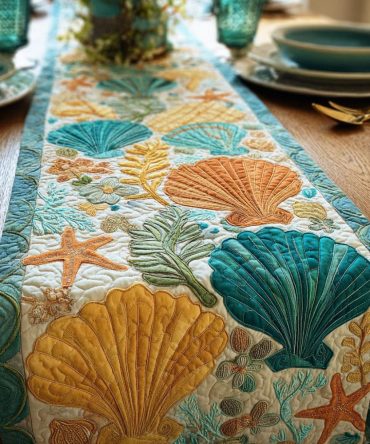 Marine Touch Quilted Table Runner