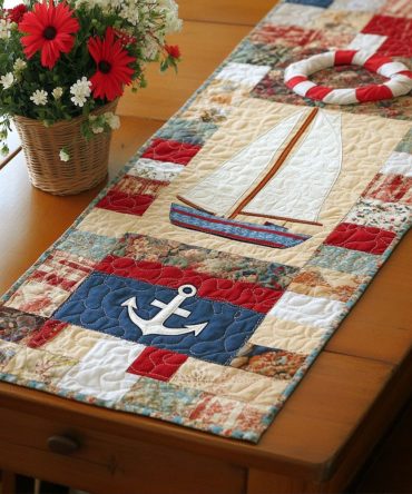 Maritime Charm Quilted Table Runner