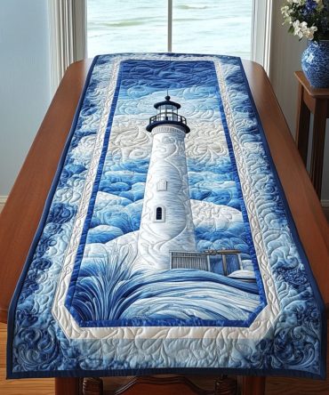Maritime Horizon Quilted Table Runner
