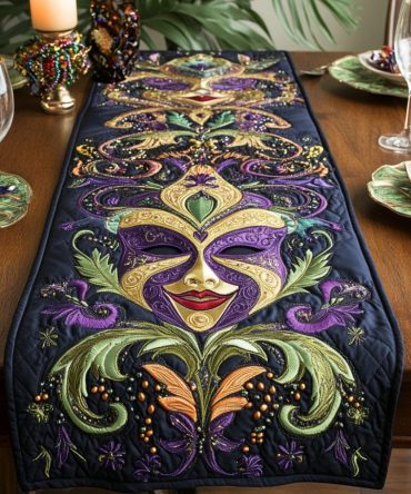 Masked Majesty Quilted Table Runner