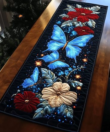 Meadow Flutter Quilted Table Runner