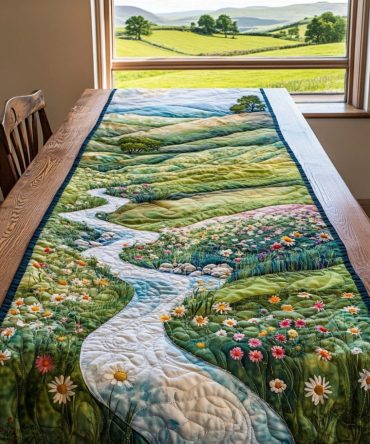 Meadow Journey Quilted Table Runner