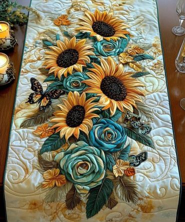 Meadow Luxe Quilted Table Runner