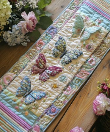 Meadow Melody Quilted Table Runner