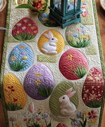 Meadow Patch Parade Quilted Table Runner