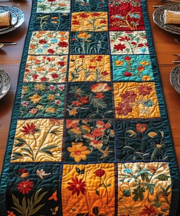 Meadow Path Quilted Table Runner
