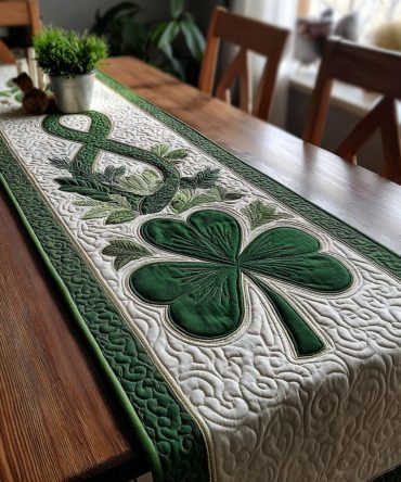 Meadowgreen Stillness Quilted Table Runner