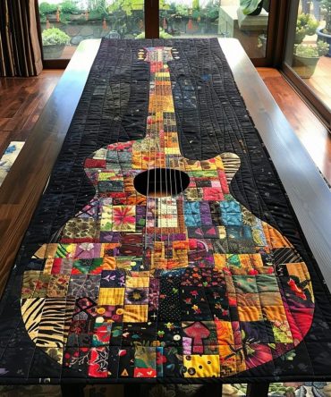 Melodic Spectrum Quilted Table Runner