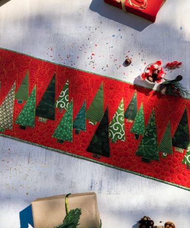 Merry Pine Quilted Table Runner