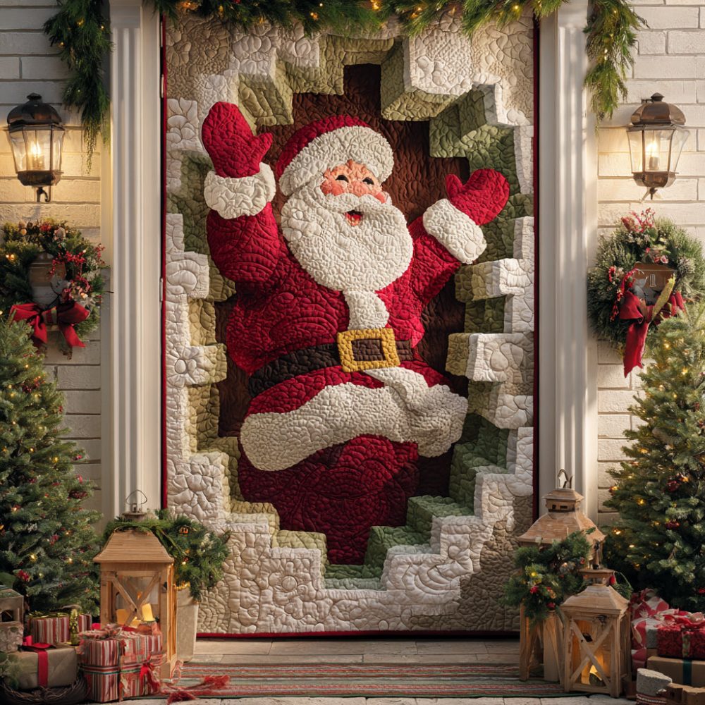 Merry Entrance Quilted Door Cover