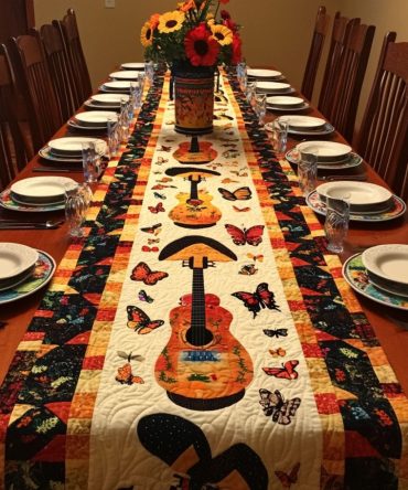 Mexican Fiesta Harmony Quilted Table Runner