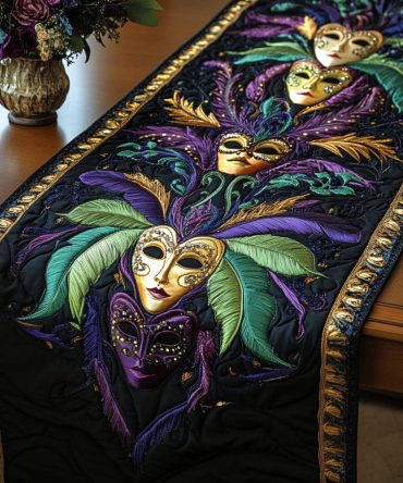 Midnight Carnival Quilted Table Runner
