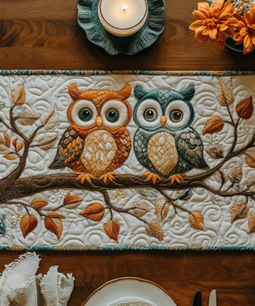 Midnight Gaze Quilted Table Runner