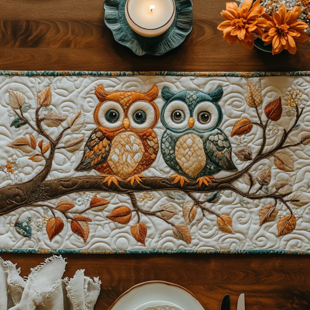 Midnight Gaze Quilted Table Runner