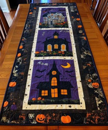 Midnight Magic Quilted Table Runner