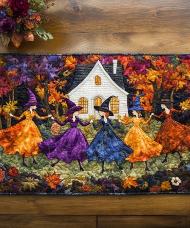 Midnight Magic Quilted Table Runner