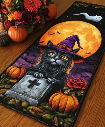 Midnight Spooks Quilted Table Runner