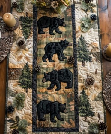 Midnight Wanderer Quilted Table Runner