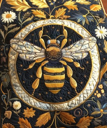 Midnight Wings Quilted Table Runner