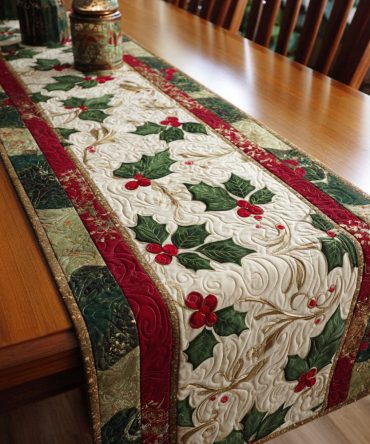 Mistletoe Dream Quilted Table Runner