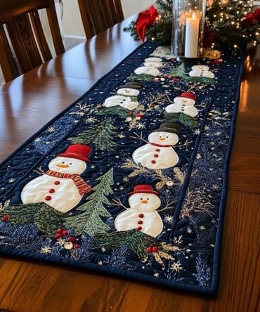 Mistletoe Wish Quilted Table Runner