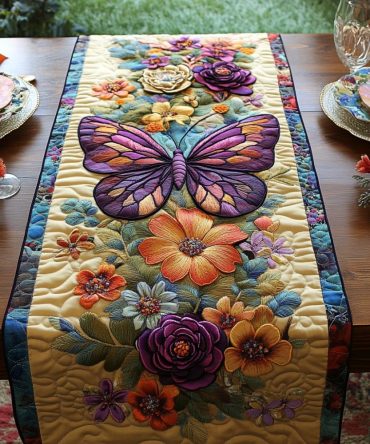 Monarch Magic Quilted Table Runner