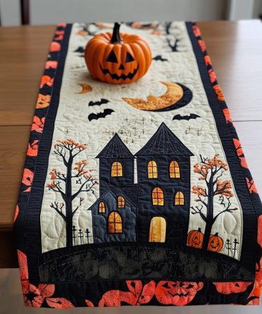 Moon Rise Quilted Table Runner