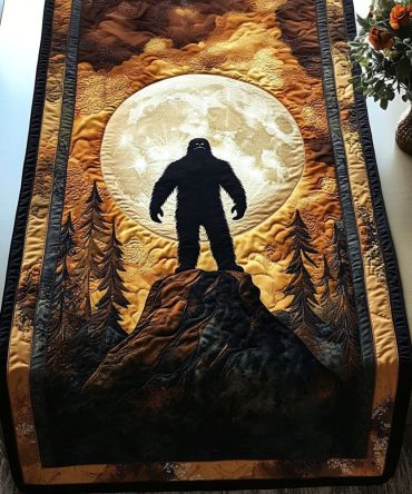 Moonlit Encounter Quilted Table Runner