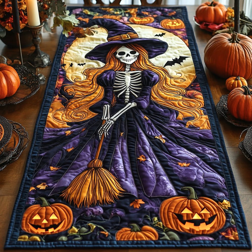 Moonlit Magic Quilted Table Runner