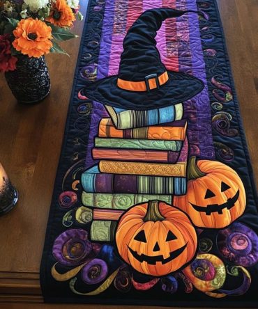 Moonlit Night Quilted Table Runner