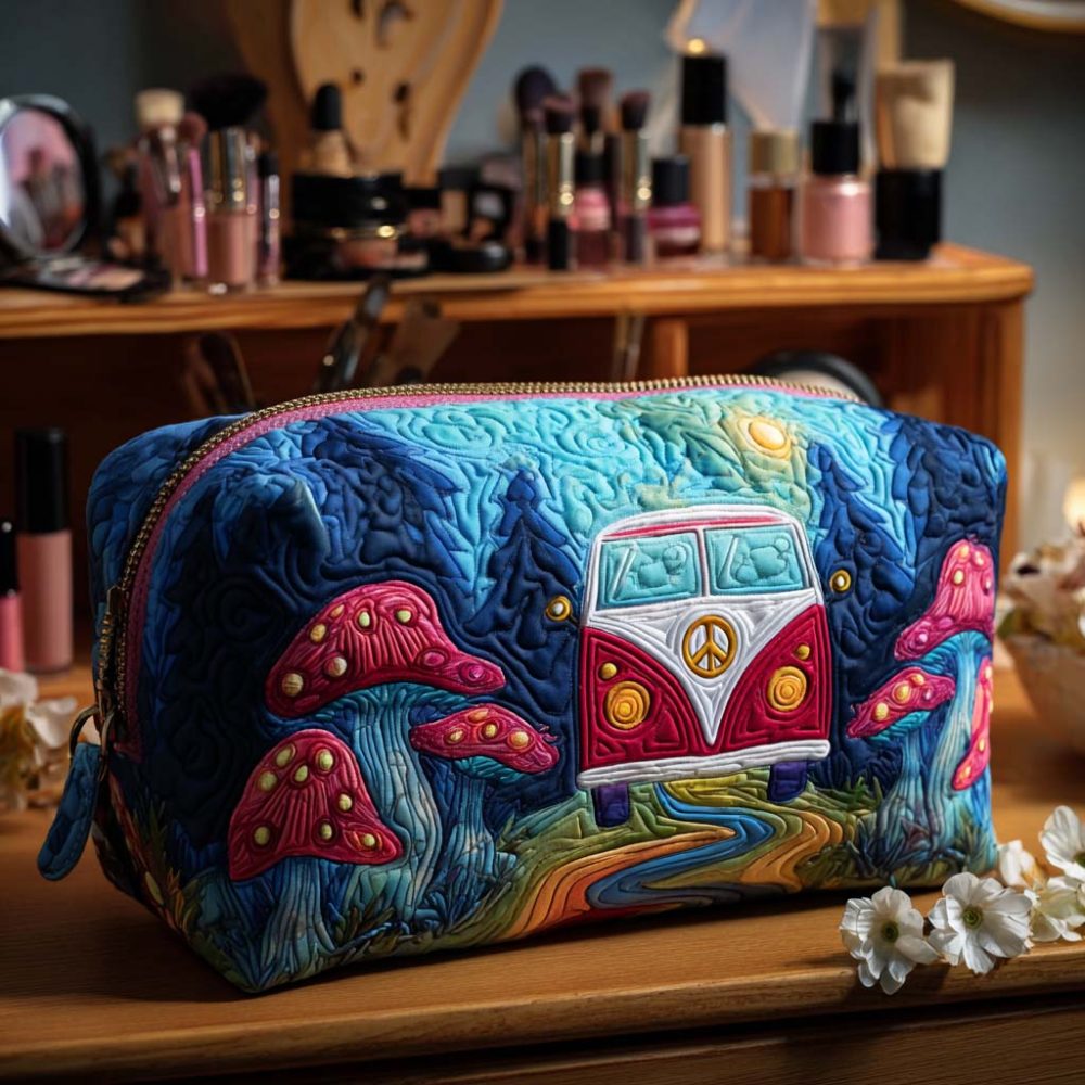 Moonlit Wander Van Quilted Makeup Bag