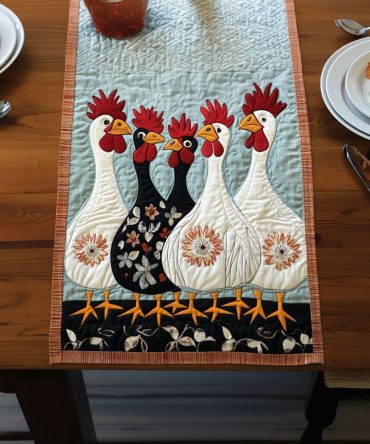 Morning Crow Comfort Quilted Table Runner