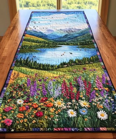 Mountain Escape Quilted Table Runner