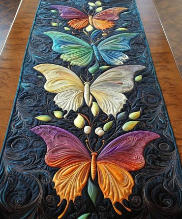 Mystic Flutter Quilted Table Runner