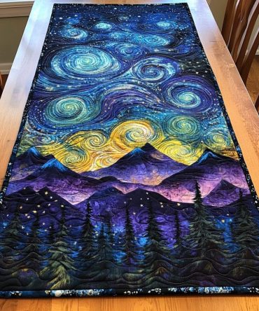 Mystic Lights Quilted Table Runner