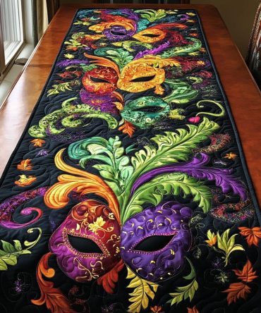 Mystic Masquerade Quilted Table Runner