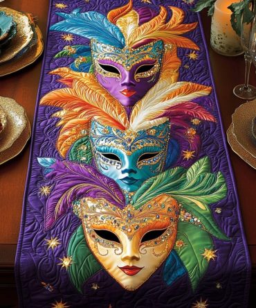 Mystic Masquerade Quilted Table Runner