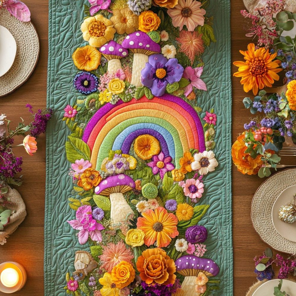 Mystic Meadow Quilted Table Runner