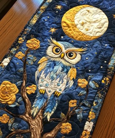 Mystic Owl Quilted Table Runner