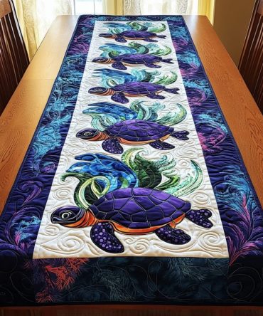 Mystic Shells Quilted Table Runner