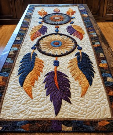 Mystic Weave Quilted Table Runner