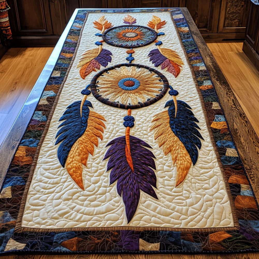 Mystic Weave Quilted Table Runner