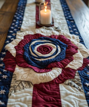 National Glory Quilted Table Runner