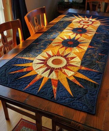 Native Cosmos Quilted Table Runner