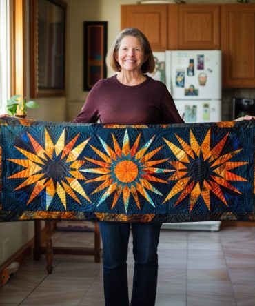Native Starburst Quilted Table Runner